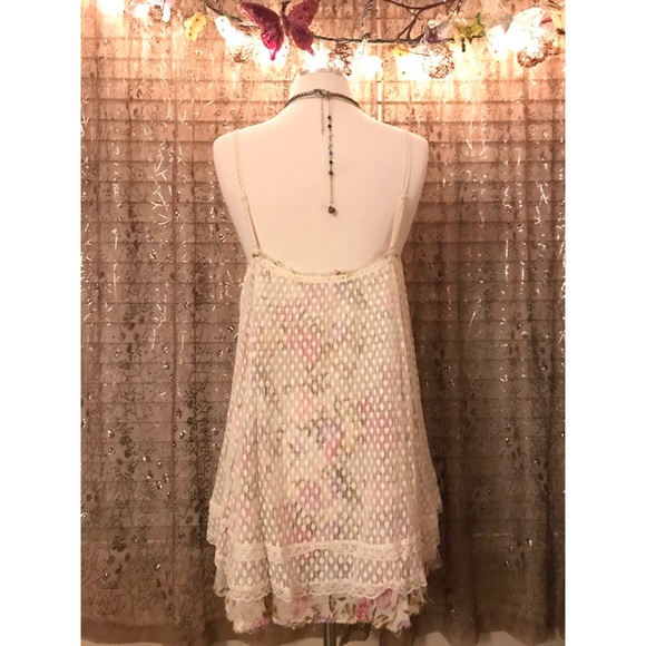 🌷💐Free People floral dotted lace slip dress💐🌸 - Picture 4 of 5